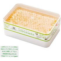Amazon.co.jp: 巣蜜 百花蜂蜜 透明ケース入り 自然熟成 コムハニー